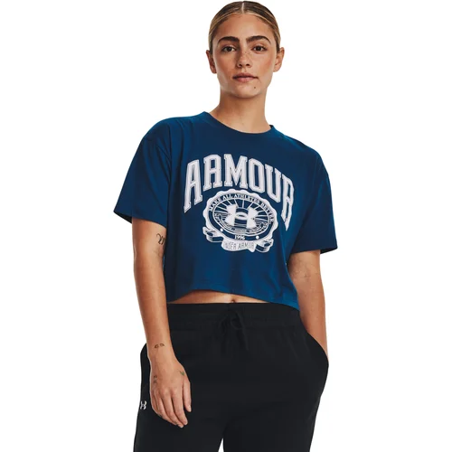 Under Armour Women's T-shirt Collegiate Crest Crop SS