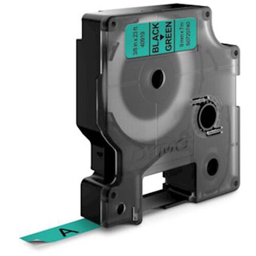 Dymo Trak D1 40919, 9 mm / 7 m (črno/zelen), original Slike