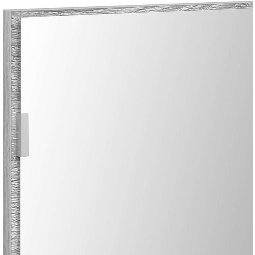 Ogledalo za kupaonicu s LED svjetlom svijetlosiva 80x37 cm Slike