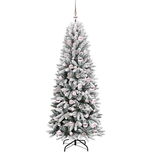 VidaXL Umjetno božićno drvce s stalakom Bijelo 73 x 73 x 180 cm Slike