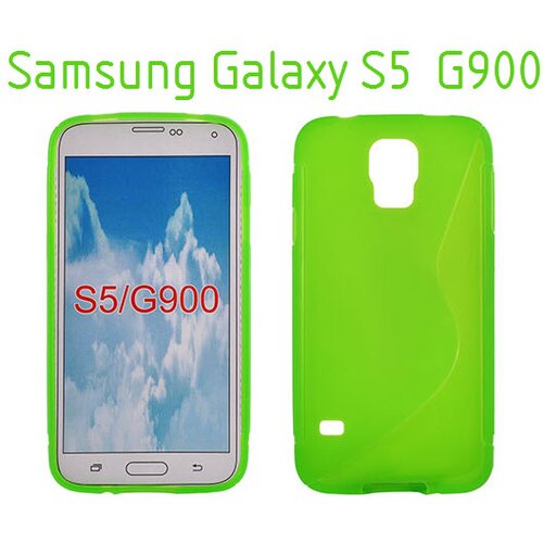  Gumijasti / gel etui S-Line za Samsung Galaxy S5 G900 / S5 Neo G903 - zeleni Slike