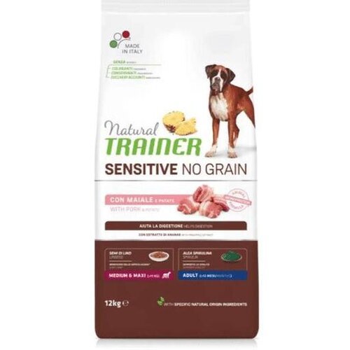 Trainer natural hrana za odrasle pse srednjih i velikih rasa bez žitarica svinjetina 12kg Cene