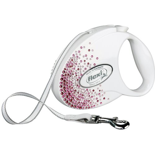 Flexi Glam Splash Pink M traka 5 m bijela Cijene