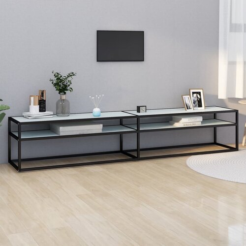 Furnova TV omarica beli marmor 220x40x40,5 cm kaljeno steklo, (21923808) Slike
