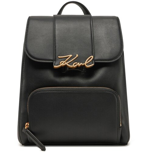 Karl Lagerfeld K/SIGNATURE FLAP BACKPACK Crna Slike