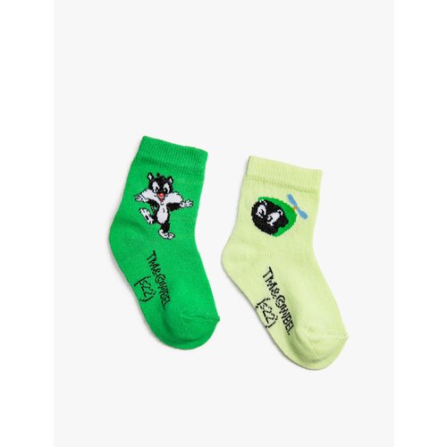 Koton 2-Pack Sylvester And Tweety Printed Socks Licensed Slike
