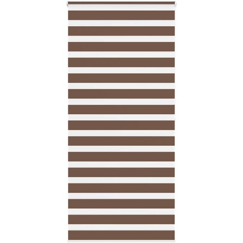 vidaXL Zebra zavjesa smeđa 105x200 cm &scaron;irina tkanine 100 9 cm poliester - Smeđa 105 x 200 cm Cijene