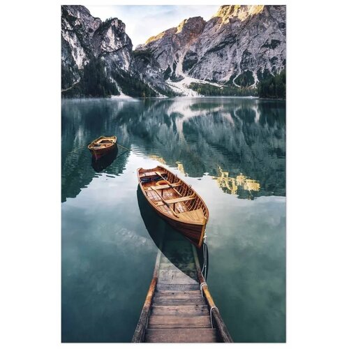  Plakat Boats in the Dolomites 21x30 Bez okvira Cijene