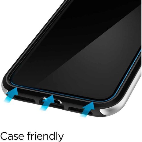 Spigen Glas.TR Slim (2 kosa) za iPhone X / XS / 11 PRO - črna Slike
