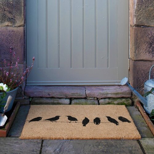 Artsy Doormats Predpražnik iz kokosovih vlaken 40x60 cm Birds On a Wire &amp;ndash; Slike