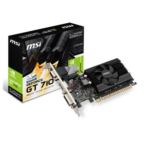 MSI nVidia GeForce GT 710 1GB 64bit GT 710 1GD3 LP grafička kartica Slike
