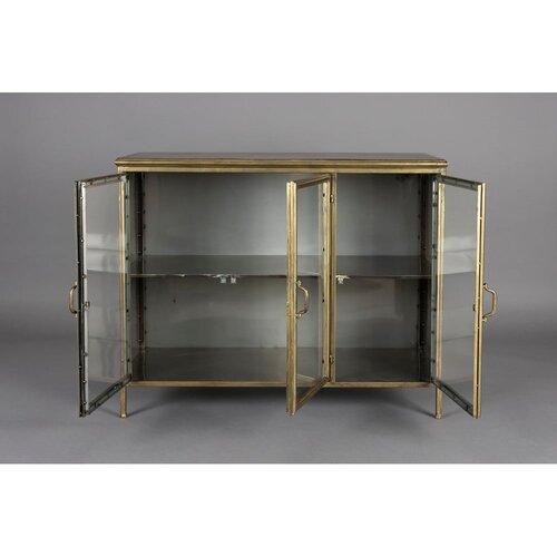 Dutchbone kovinska vitrina v zlati barvi 100x80x38,5 cm gertlush &amp;ndash; Slike