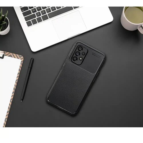 Carbon PREMIUM maska za SAMSUNG GALAXY A53 5G crna Slike