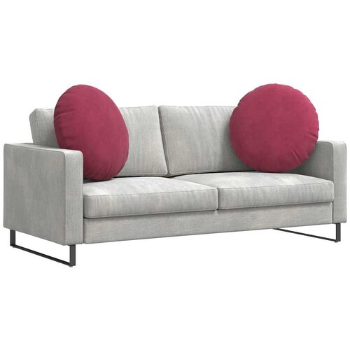  Jastučići za sjedenje 2 pcs Vinska crvena &amp;Oslash;60 x 21 cm Bar&amp;scaron;un Slike