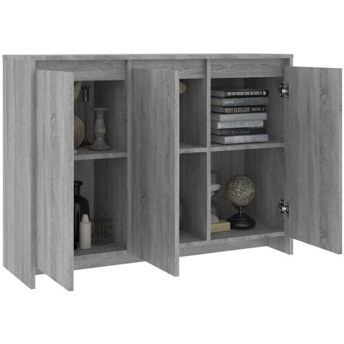 VidaXL Komoda boja sivog hrasta sonome 102 x 33 x 75 cm od iverice Slike