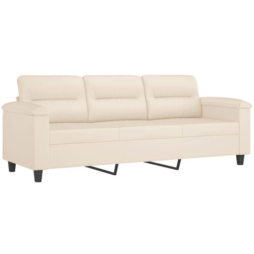 Maison Chic kavč - Sofa - Kanape trosed bež 180 cm tkanina iz mikrovlaken, (21727069) Cene