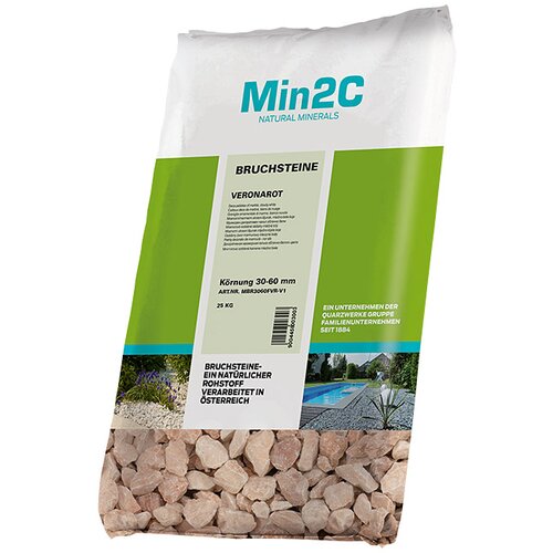  Lomljeno kamenje (verona crvene boje, granulacija: 30 mm - 60 mm, 25 kg) Cijene