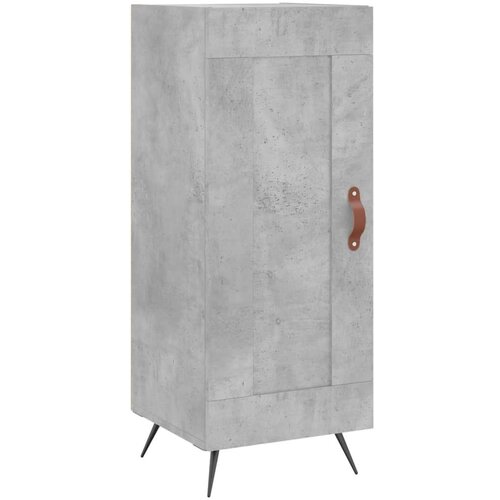 VidaXL Visoka komoda siva betona 34 5x34x180 cm od konstruiranog drva Slike