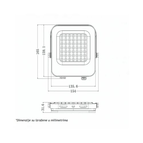  LED REFLEKTOR IK03 30 W 6500K Slike