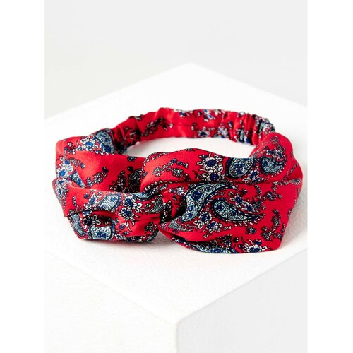 Camaieu Red Patterned Headband - Women Slike