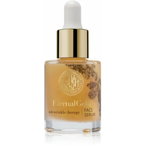 Organique Eternal Gold Anti-Wrinkle Therapy učvršćujući serum za suho i osjetljivo lice 30 ml