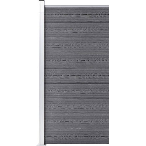 VidaXL Panel za ogradu WPC 95 x 186 cm sivi Slike