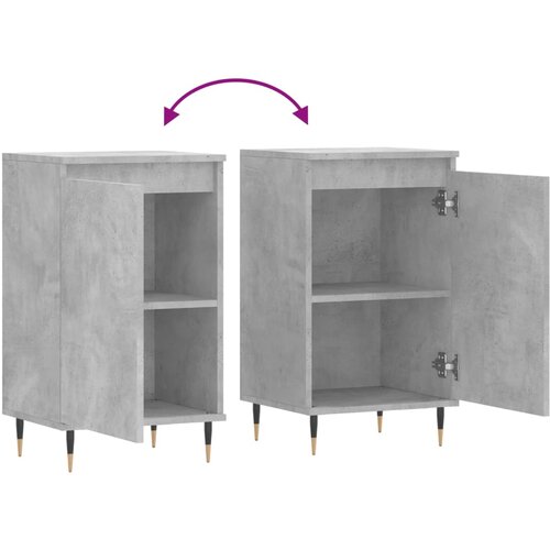  Komoda siva boja betona 40 x 35 x 70 cm od konstruiranog drva Slike