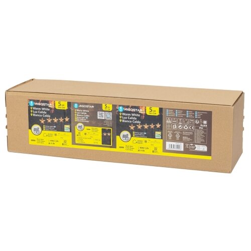 Aigostar LED solarno božićno svetlo LED/0,054W/1,2V 1m IP65 topla bela Slike