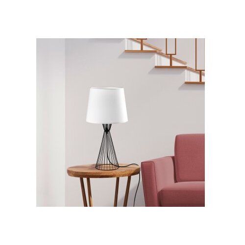 Opviq Stona lampa Telis-5374, 28x28x55 cm, IP20, Crno-bijela Slike