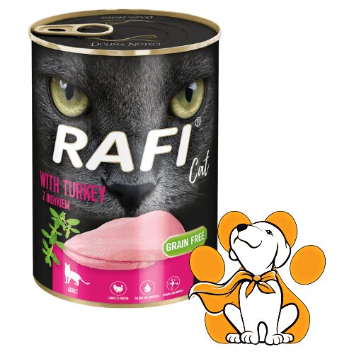 Rafi Cat Grain Free Turkey 400g, Vlažna Hrana Sa Ćuretinom Za Uravnotežen Obrok Cene