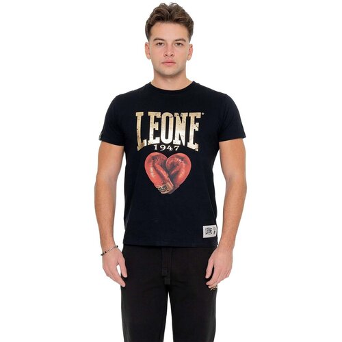 Leone 1947 Majice & Polo majice Man T-Shirt Short Sleeves Graphics Črna Cene