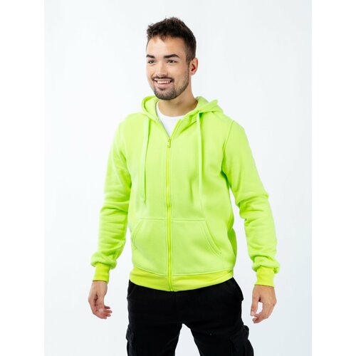 Glano Men's hooded sweatshirt - bright green Slike