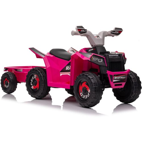 Lean_Toys Roza baterijski štirikolesnik XMX630T s prikolico Cene