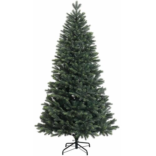  Umjetno božićno drvce s nogom 240 cm PVC i metal Zelena - 240 cm bez LED svjetala Slike