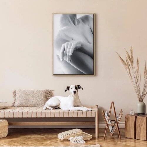  Slika - Feminine Delicacy (1 Part) Vertical 60x90 U prirodnom drvenom okviru Slike
