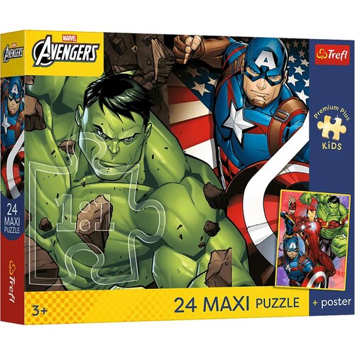 Trefl Marvel Osvetnici tim 24-dijelni Maxi puzzle - Slike