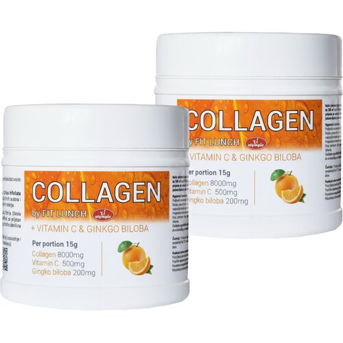 Olympic Kolagen + Vitamin C&amp;amp;Gingko Biloba, Ukus pomorandže, 450 g, 2 komada Slike
