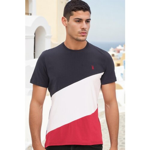 Dewberry T8590 MEN&amp;#039;S T-SHIRT-DARK NAVY BLUE Slike