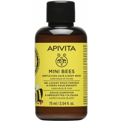 Apivita Kids Mini Bees otroški šampon za lase in telo 75 ml
