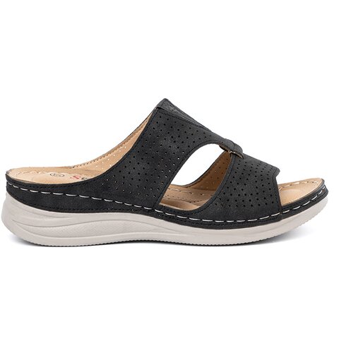 SEASTAR Black comfortable flip-flops with cutouts Cene