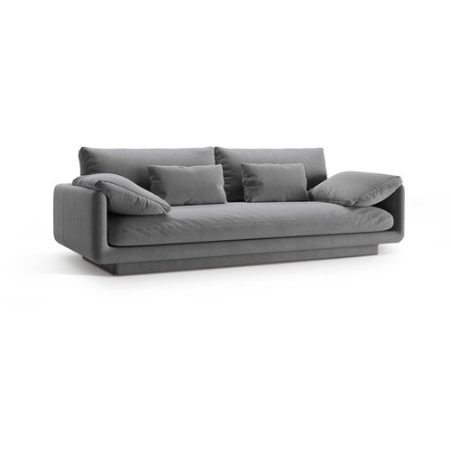Micadoni Svijetlo siva sofa od boucl&amp;eacute; tkanine 220 cm Torino &amp;ndash; Home Slike