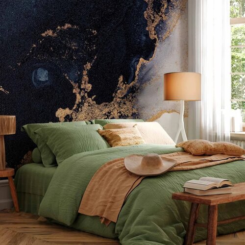  Foto tapeta - Marble and Garnet - Abstract Textured Pattern Inspired by a Starry Sky 350x256 Standard Slike