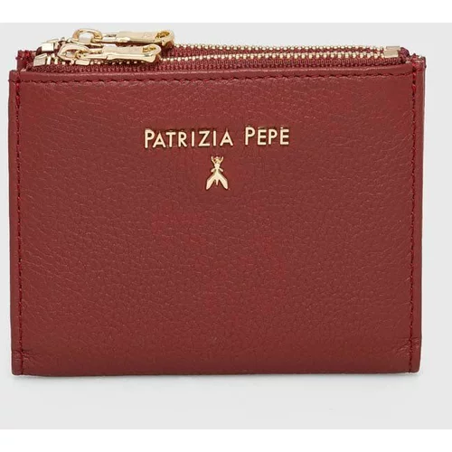 Patrizia Pepe Usnjena denarnica ženski, bordo barva