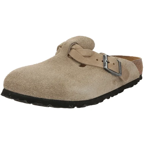 Birkenstock Natikače s potpeticom 'Boston LEVE' taupe siva