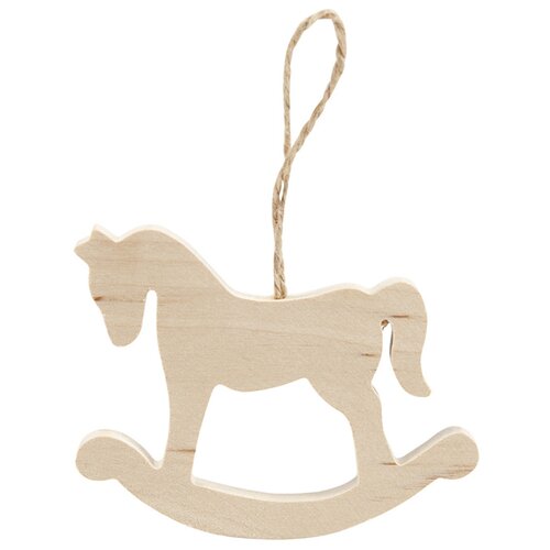 Drveni konjić - novogodišnji ukras ( proizvod za doradu) Cene