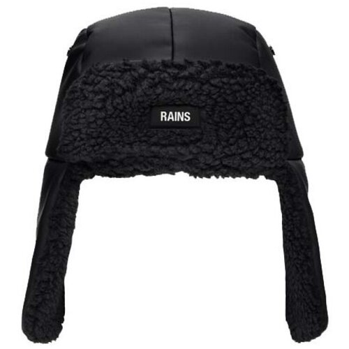Rains Kape s &amp;scaron;iltom FLEECE TRAPPER HAT W2T3 Črna Slike