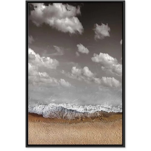  Slika - Sky Wave (1 Part) Vertical 40x60 U crnom drvenom okviru Cijene