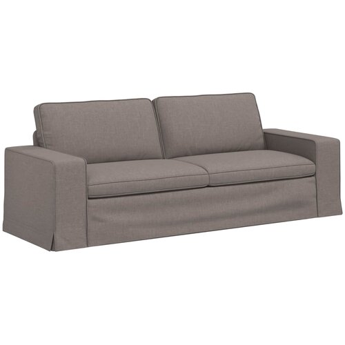 SOFA Sivo-smeđa 222 x 80 x 82 cm tkanina Slike