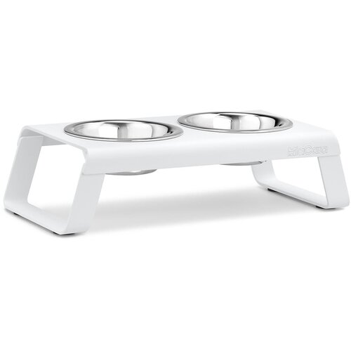 MiaCara Metalni set posuda s postoljem za pse Desco White S &amp;ndash; Slike