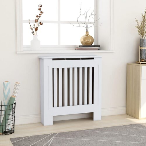 vidaXL Pokrov za radiator MDF bel 78 cm, (20769785) Cene